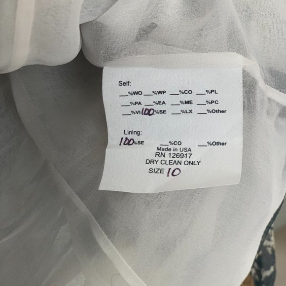 Enchanting Sheer Blouse by TULEH with Ethereal Abstract Print - Picture 9 of 12